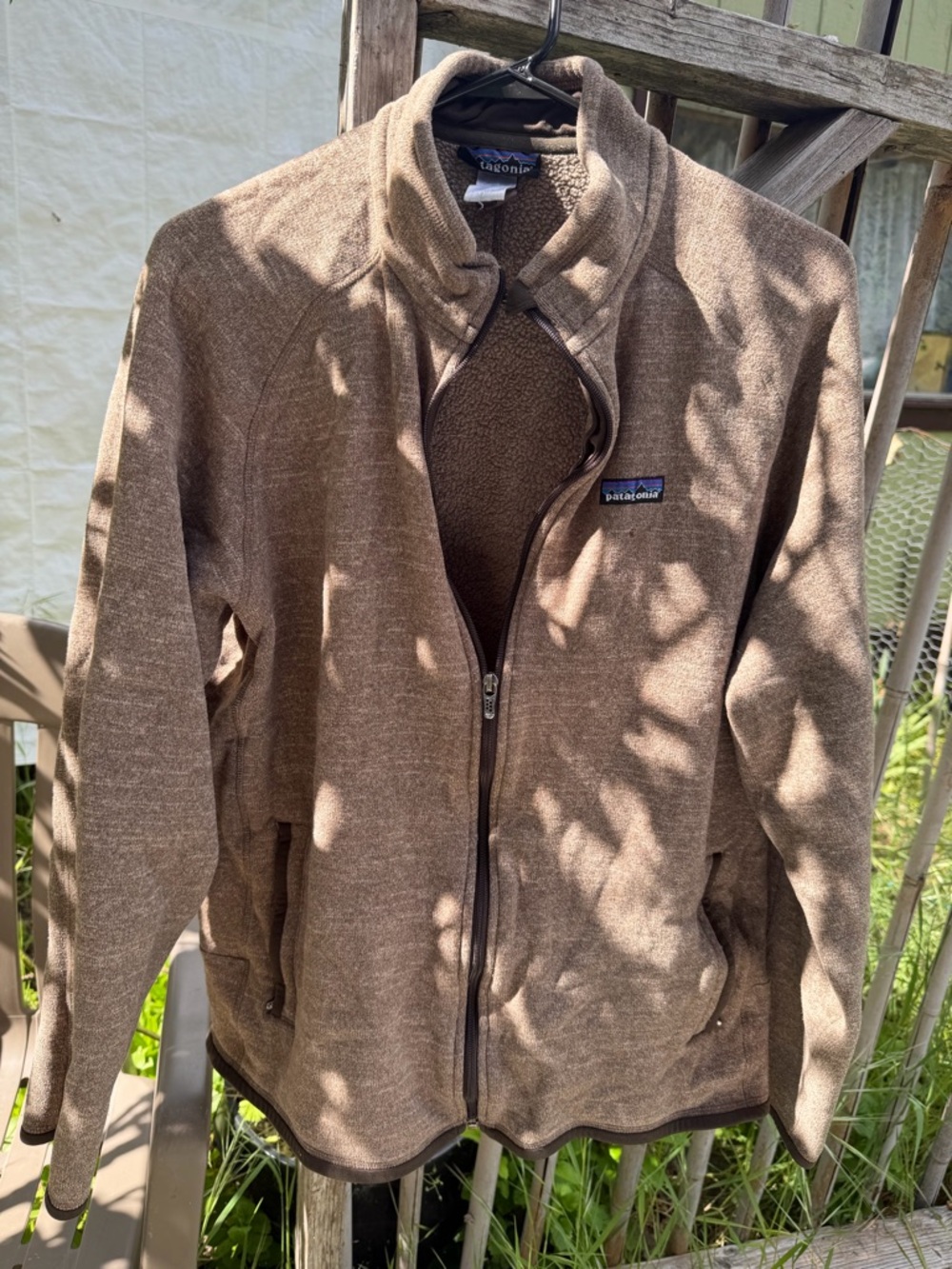 Patagonia Brown Heather Full-Zip Fleece
